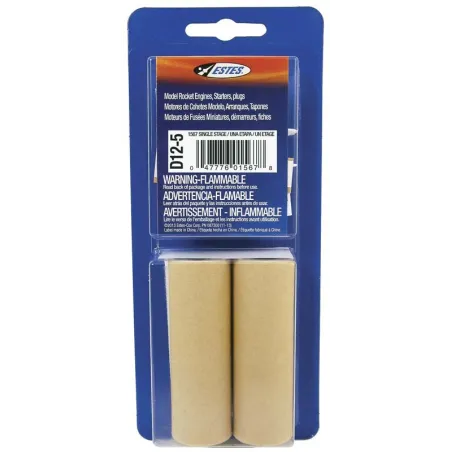 ESTES Rocket motors D12-5 (Pk2) D-ES1567