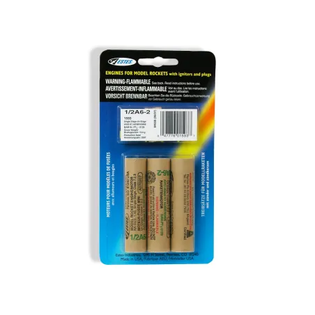 ESTES Rocket motors 1/2A6-2 (Pk3) D-ES1593