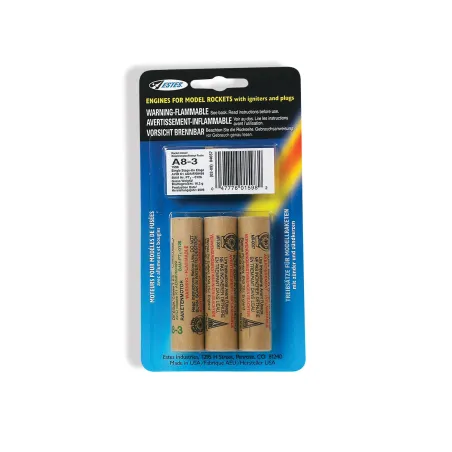 ESTES Rocket motors A8-3 (Pk3) D-ES1598