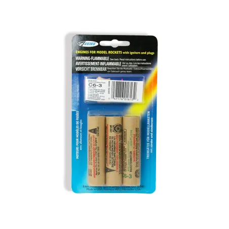 ESTES Rocket motors C6-3 (Pk3) D-ES1613