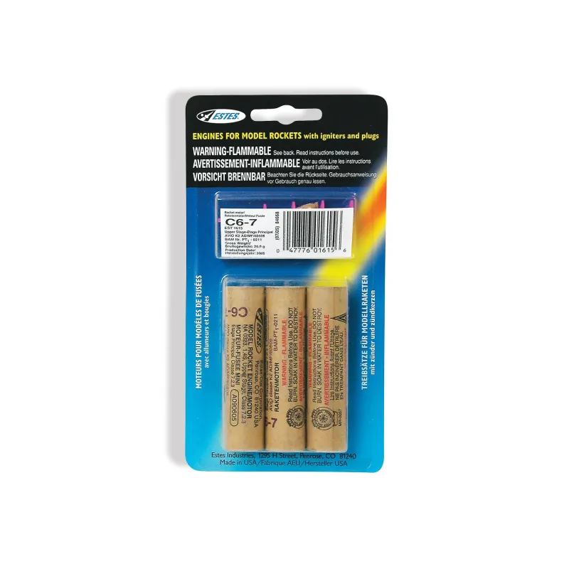 ESTES Rocket motors C6-7 (Pk3) D-ES1615