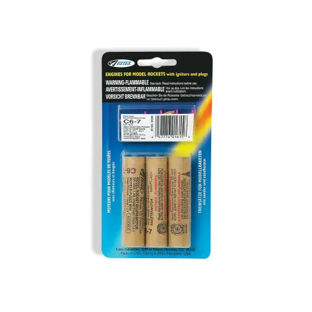 ESTES Rocket motors C6-7 (Pk3) D-ES1615