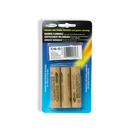 ESTES Rocket motors C6-0 (Pk3) D-ES1616
