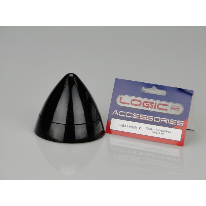 RACTIVE Spinner Solid Skirt Black 69mm/2.75" E-RAA1026BLK