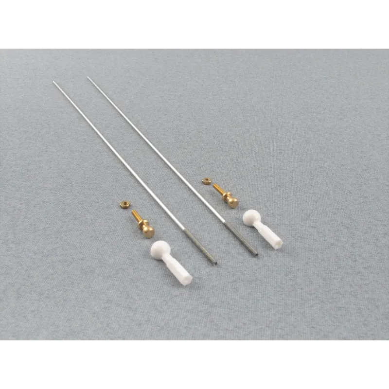 RACTIVE White Ball Joint M2 with 200mm M2 Pushrods (pk2) F-RCA105
