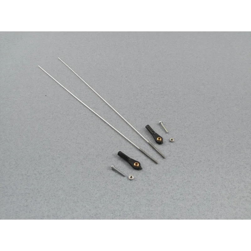 RACTIVE Ball Joint M2 & Screw Nut w/200mm M2 Pushrods (pk2) F-RCA138