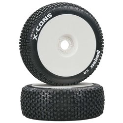 DURATRAX X-Cons 1/8 Buggy Tire Mounted (2) G-DTXC3610