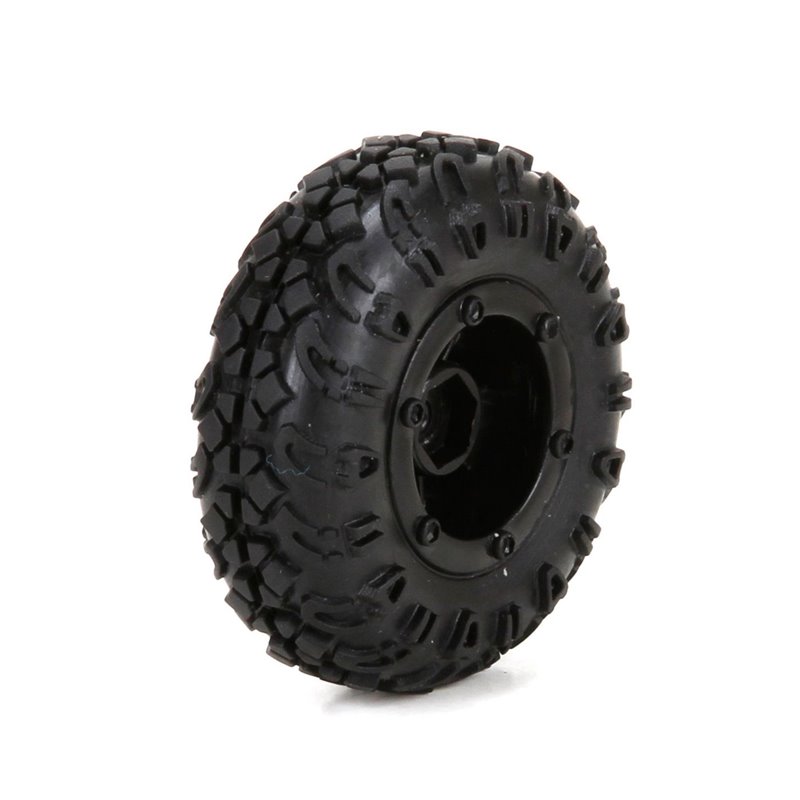 ECX Front/Rear Premount Tire: (4) 1:24 4WD Temper ECX40005