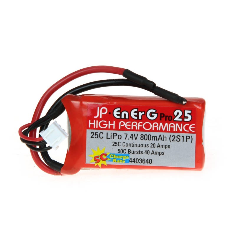 EnErG Pro 25C LiPo 800 (7.4V) 5C Charge (XH)