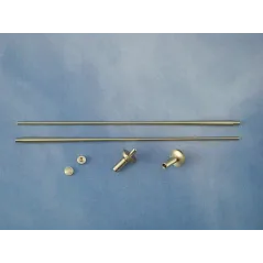 RACTIVE Angled Flagstaff Complete (Brass)(Pk2)