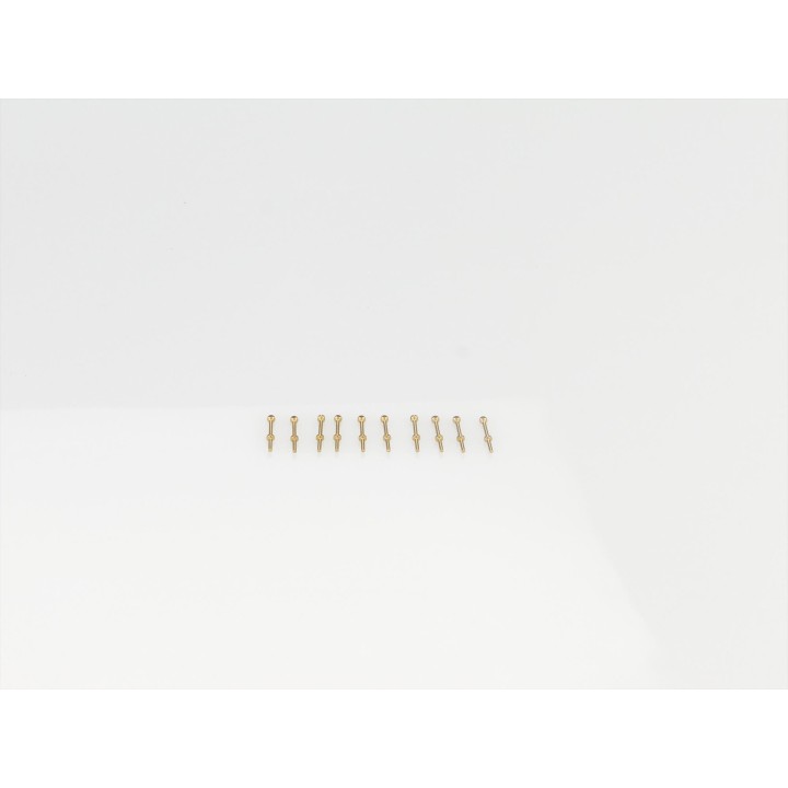 RACTIVE 1 Hole Stanchion, Brass 6mm (Pk10) J-RMA66106