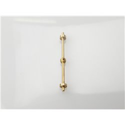 RACTIVE 1 Hole Capping Rail Stanchion, Brass 32mm J-RMA66132C
