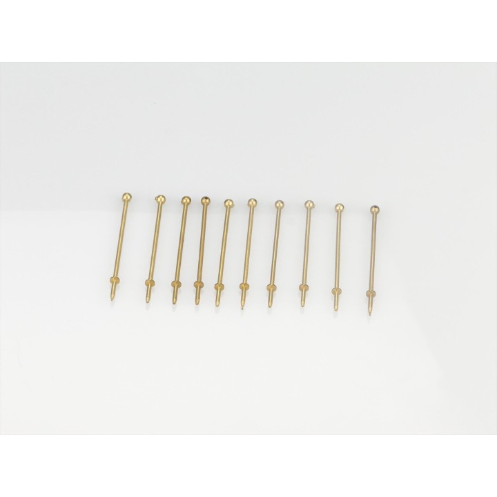 RACTIVE 1 Hole Stanchion, Brass 35mm (Pk10) J-RMA66135