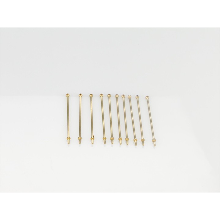 RACTIVE 1 Hole Stanchion, Brass 40mm (Pk10) J-RMA66140