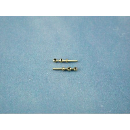 RACTIVE 2 Hole Stanchion, Brass 6mm (Pk10) J-RMA66206