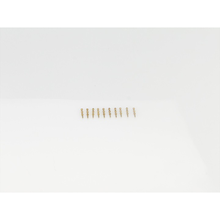 RACTIVE 2 Hole Stanchion, Brass 6mm (Pk10) J-RMA66206