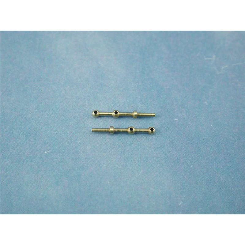 RACTIVE 2 Hole Stanchion, Brass 10mm (Pk10) J-RMA66210