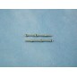 RACTIVE 2 Hole Stanchion, Brass 15mm (Pk10) J-RMA66215