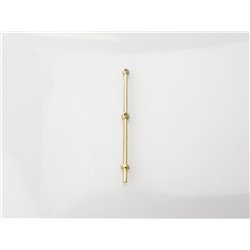 RACTIVE 2 Hole Stanchion, Brass 35mm (Pk10) J-RMA66235