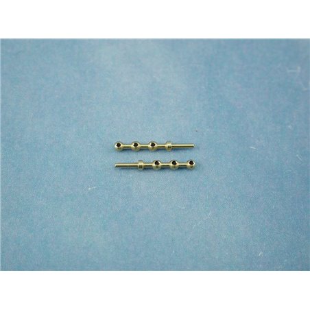 RACTIVE 3 Hole Stanchion, Brass 10mm (Pk10) J-RMA66310