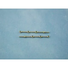RACTIVE 3 Hole Stanchion, Brass 20mm (Pk10) J-RMA66320