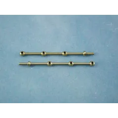 RACTIVE 3 Hole Stanchion, Brass 30mm (Pk10) J-RMA66330