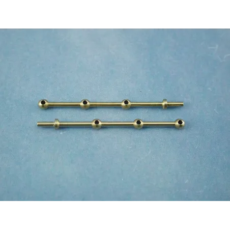 RACTIVE 3 Hole Stanchion, Brass 30mm (Pk10) J-RMA66330