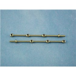 RACTIVE 3 Hole Stanchion, Brass 35mm (Pk10) J-RMA66335