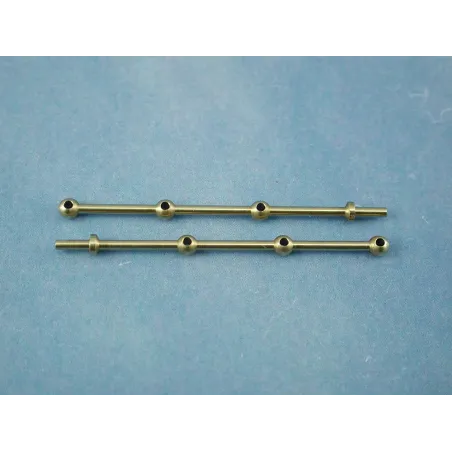 RACTIVE 3 Hole Stanchion, Brass 35mm (Pk10) J-RMA66335