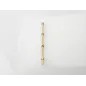 RACTIVE 3 Hole Stanchion, Brass 35mm (Pk10) J-RMA66335