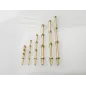 RACTIVE 3 Hole Stanchion, Brass 35mm (Pk10) J-RMA66335