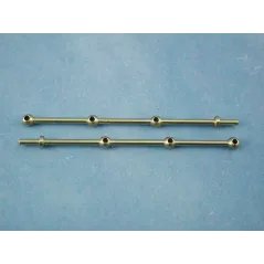 RACTIVE 3 Hole Stanchion, Brass 40mm (Pk10) J-RMA66340