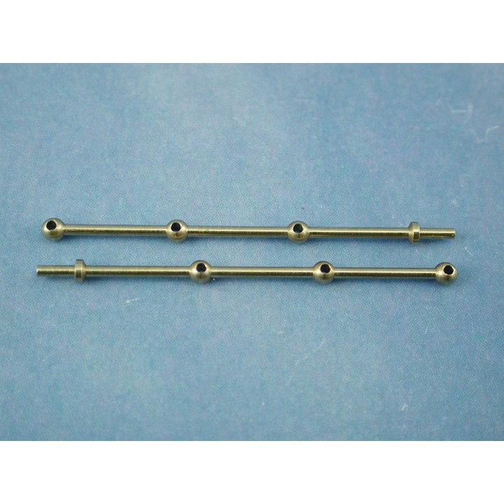 RACTIVE 3 Hole Stanchion, Brass 40mm (Pk10) J-RMA66340