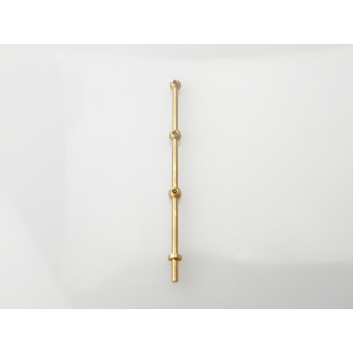 RACTIVE 3 Hole Stanchion, Brass 40mm (Pk10) J-RMA66340