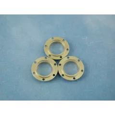 RACTIVE Porthole, 12mm, With 6 Hole Flange, Glazed, 10pk J-RMA67012