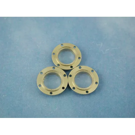 RACTIVE Porthole, 12mm, With 6 Hole Flange, Glazed, 10pk J-RMA67012