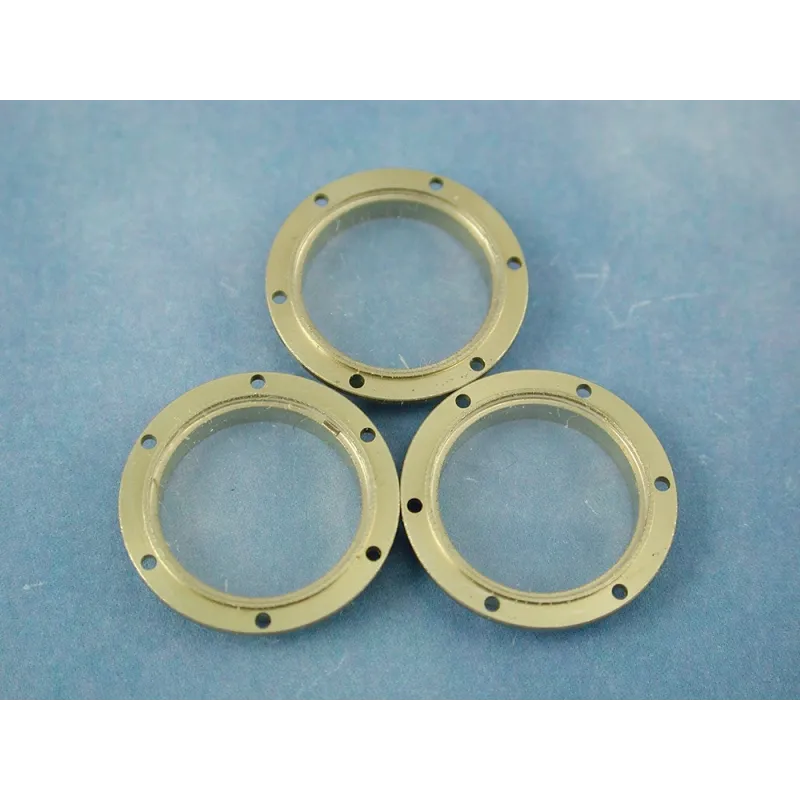 RACTIVE Porthole, 18mm, With 6 Hole Flange, Glazed, 10pk J-RMA67018