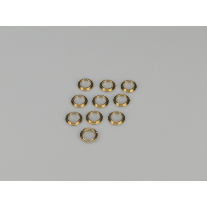 RACTIVE Porthole, 18mm, With 6 Hole Flange, Glazed, 10pk J-RMA67018