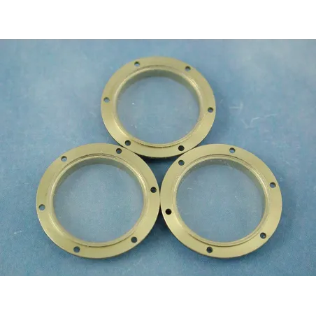 RACTIVE Porthole, 20mm, With 6 Hole Flange, Glazed, 10pk J-RMA67020