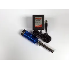 FUSION Aluminium Glowstart w/Meter (2400mAH 1.2V NiMH) + UK Charger L-FS-GS02