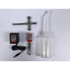 FUSION Nitro Starter Set - Fuel Bottle,Glowstart, UK Chg + Spanner L-FS-GS03
