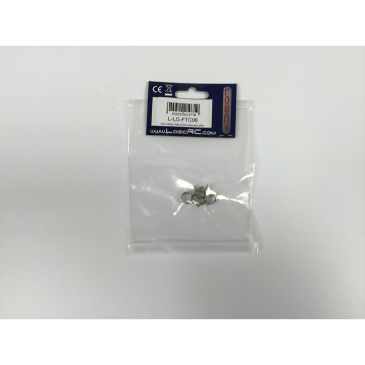 LOGIC Fuel Tubing Clips 6.5mm diameter (Pk4) L-LG-FTC06