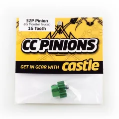CASTLE CC PINION (Aluminium) 16t - 32 Pitch 5mm shaft M-CC6500