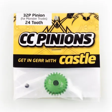 CASTLE CC PINION (Aluminium) 24t - 32 Pitch 5mm shaft M-CC6504