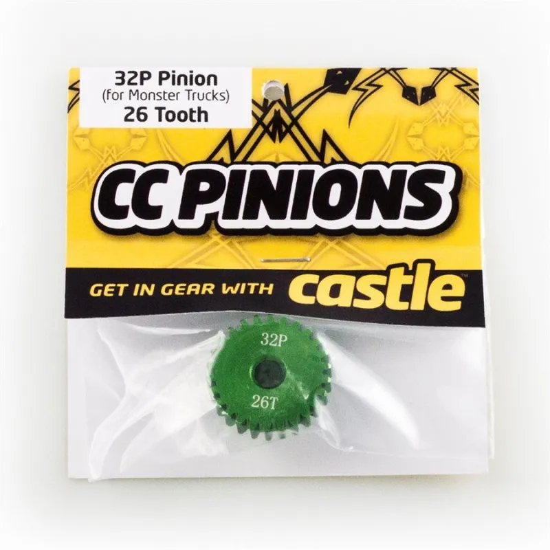 CASTLE CC PINION (Aluminium) 26t - 32 Pitch 5mm shaft M-CC6505