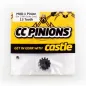 CASTLE CC PINION 13 Tooth - MOD1 5mm shaft M-CC6508 CASTLE CC PINION 13 Tooth - MOD1 5mm shaft M-CC6508