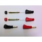 FUSION 4.0mm Shielded Gold Plug (Red&Black) 2prs O-FS-GC04SHIELD