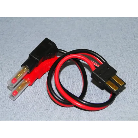 LOGIC Charge Lead : 4mm~Traxxas O-LGL-CLTRX