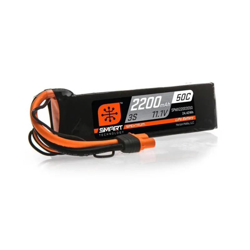 SPM 2200mAh 3S 11.1V 50C Smart LiPo Battery IC3 SPM 2200mAh 3S 11.1V 50C Smart LiPo Battery IC3