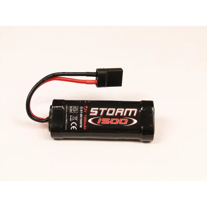 STORM NiMH 7.2V 2/3A 1500mAh Stick w/TRX O-ST-6N1500M STORM NiMH 7.2V 2/3A 1500mAh Stick w/TRX O-ST-6N1500M
